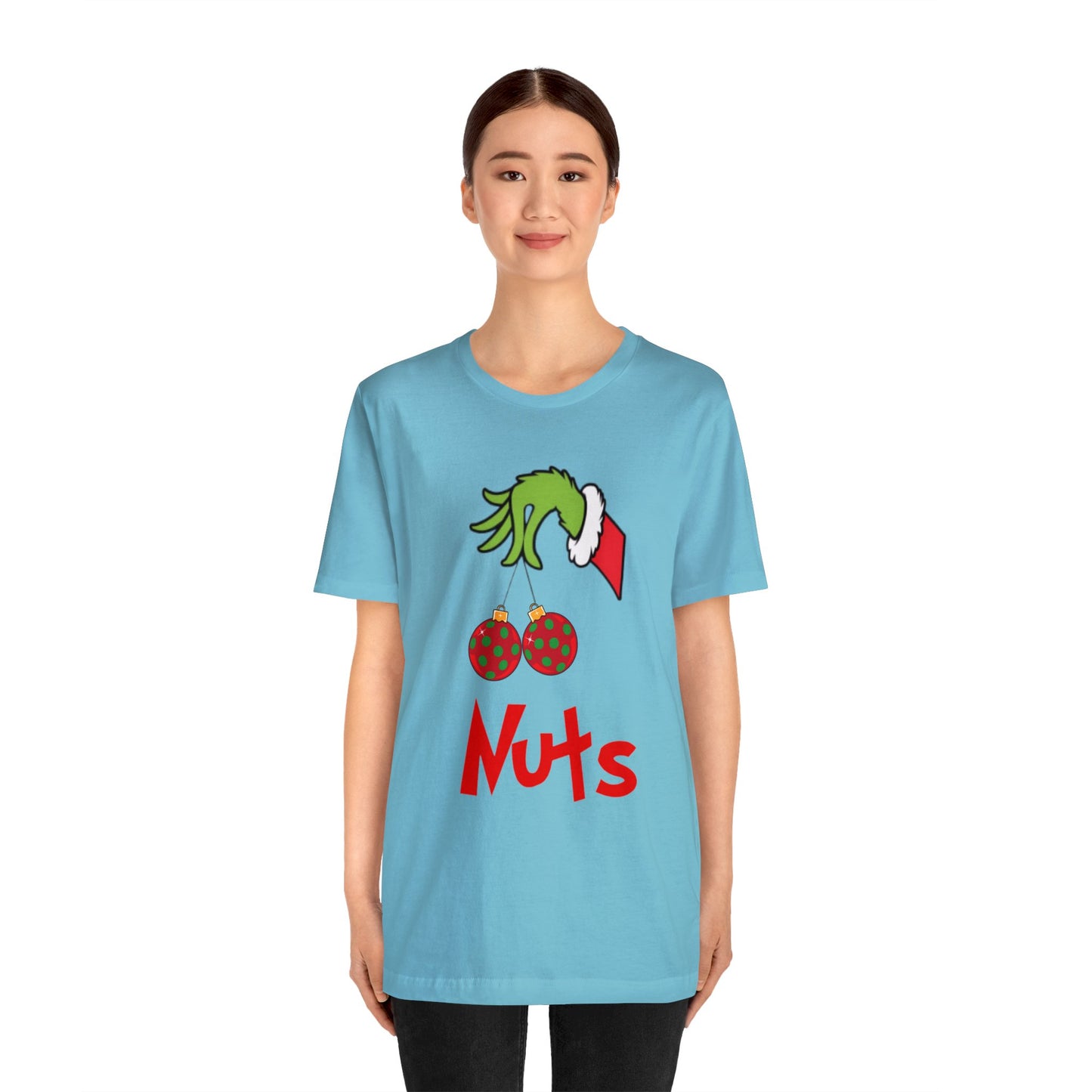 Grinch Couples Tshirt (Nuts) Unisex Jersey Short Sleeve Tee