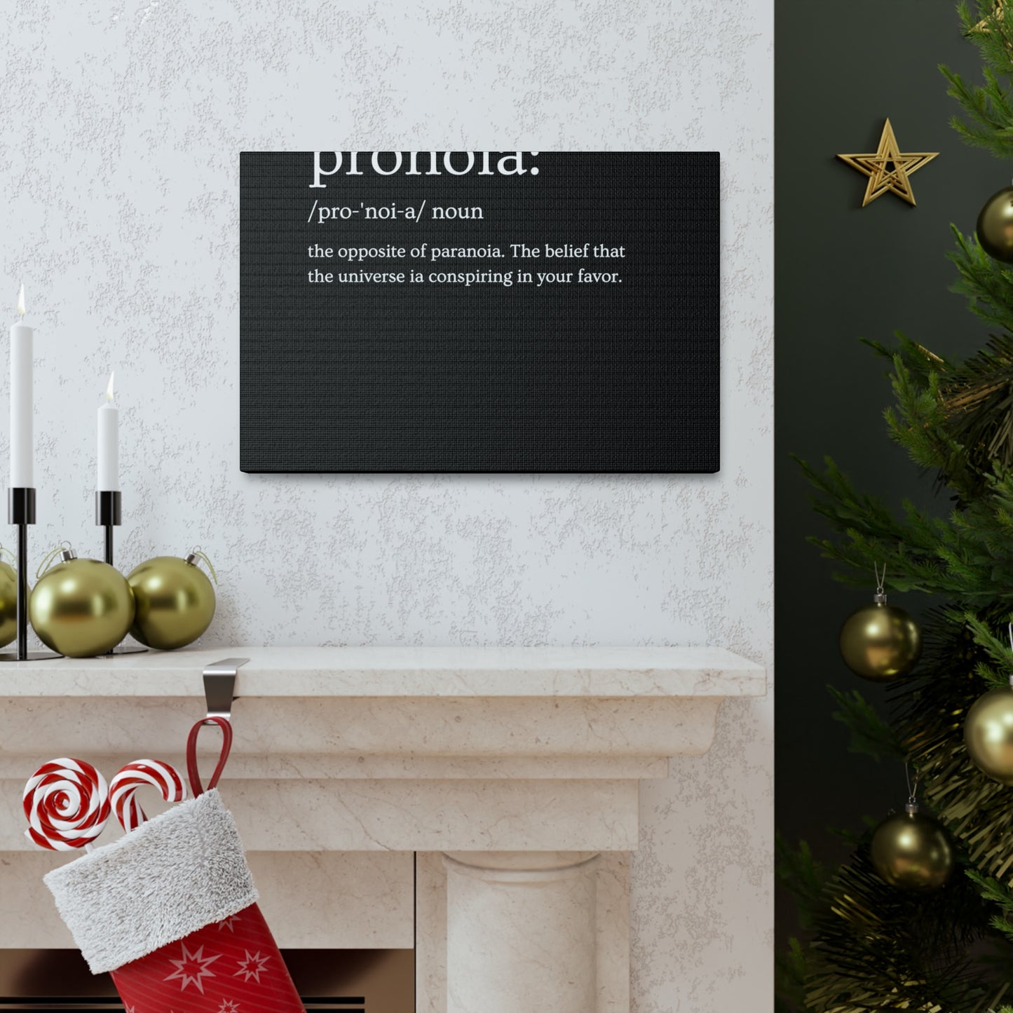 Pronoia - definition Canvas Gallery Wraps
