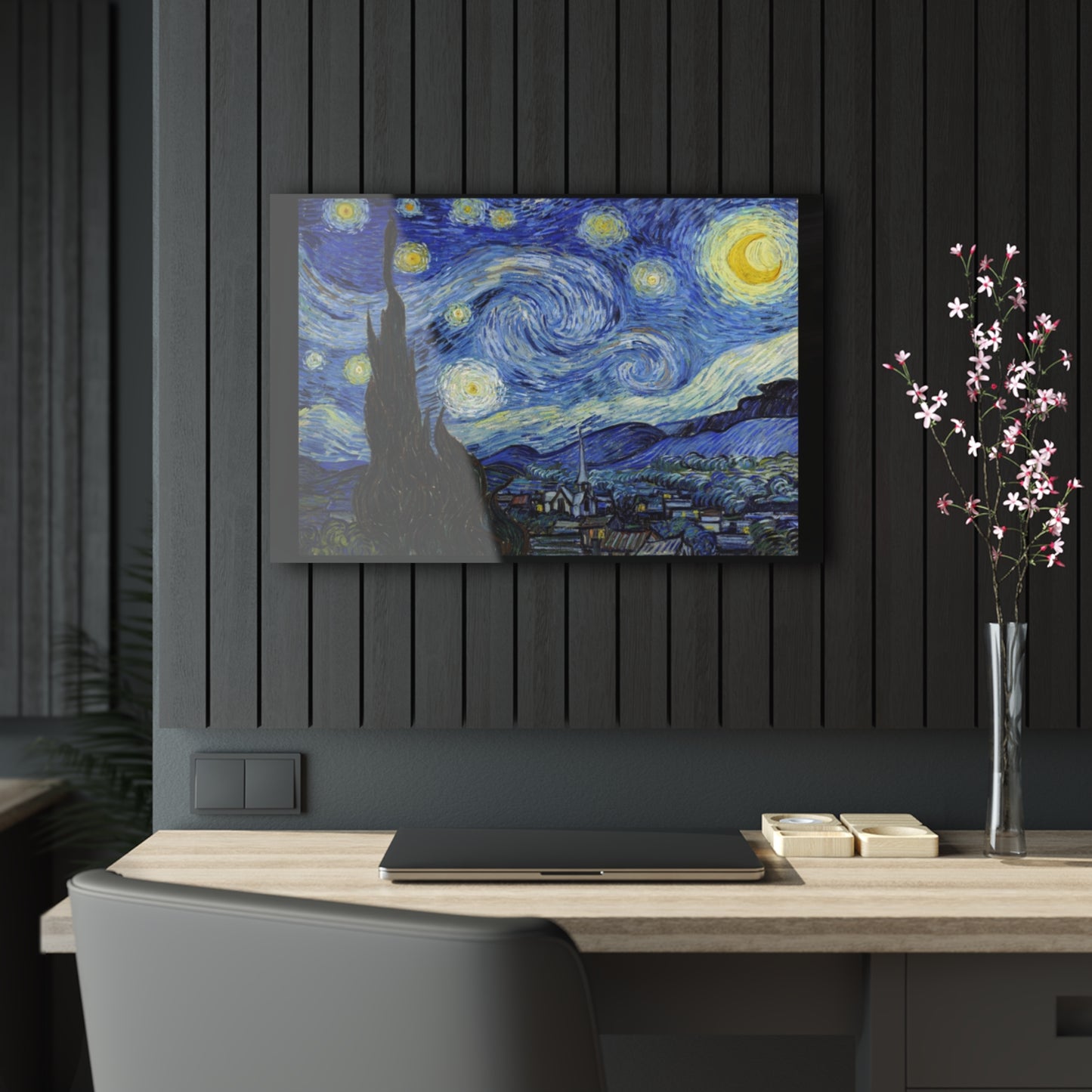 Starry Night By Vincent Van Gogh- Canvas Acrylic Print