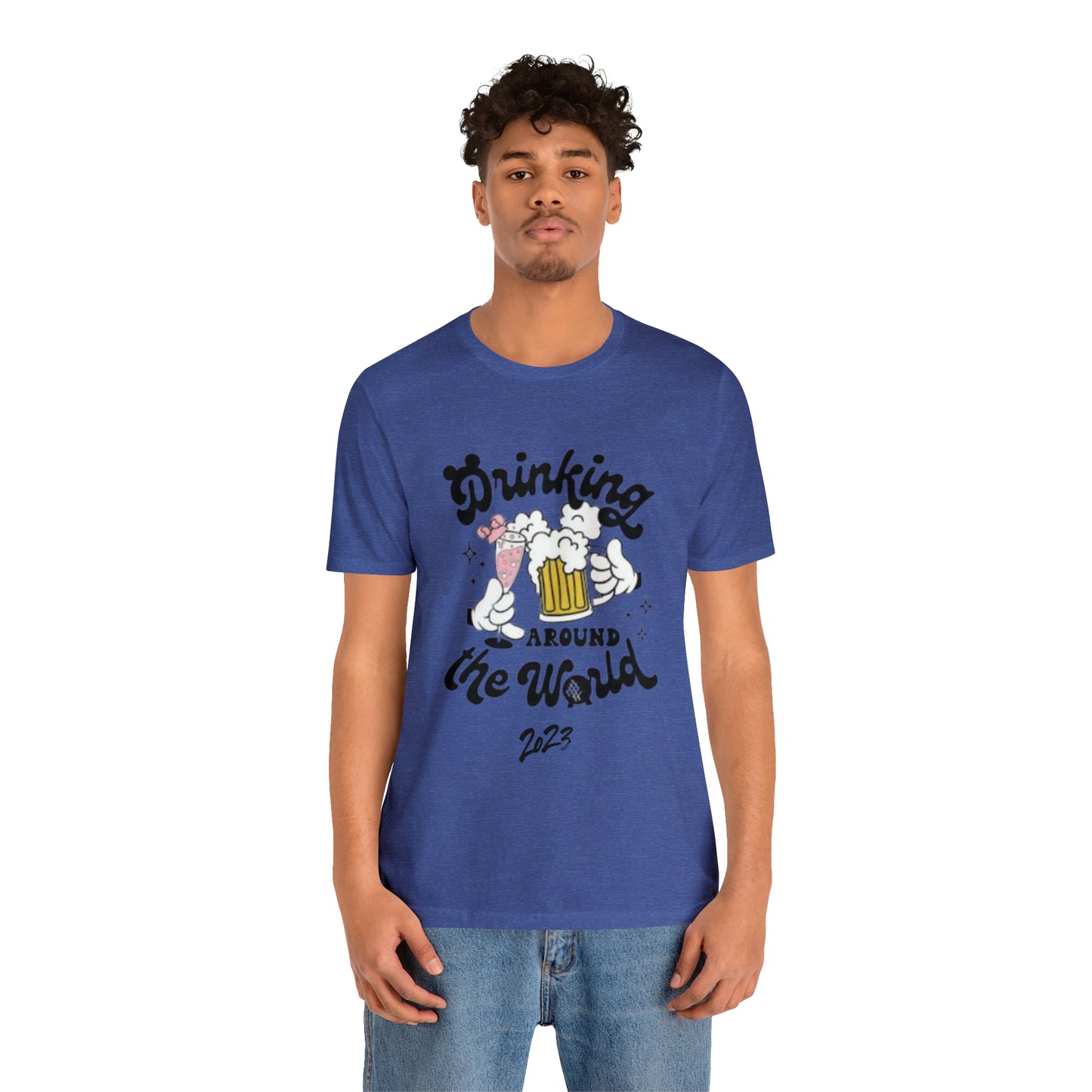 Epcot Drinking Around the World Unisex Jersey Short Sleeve Tee