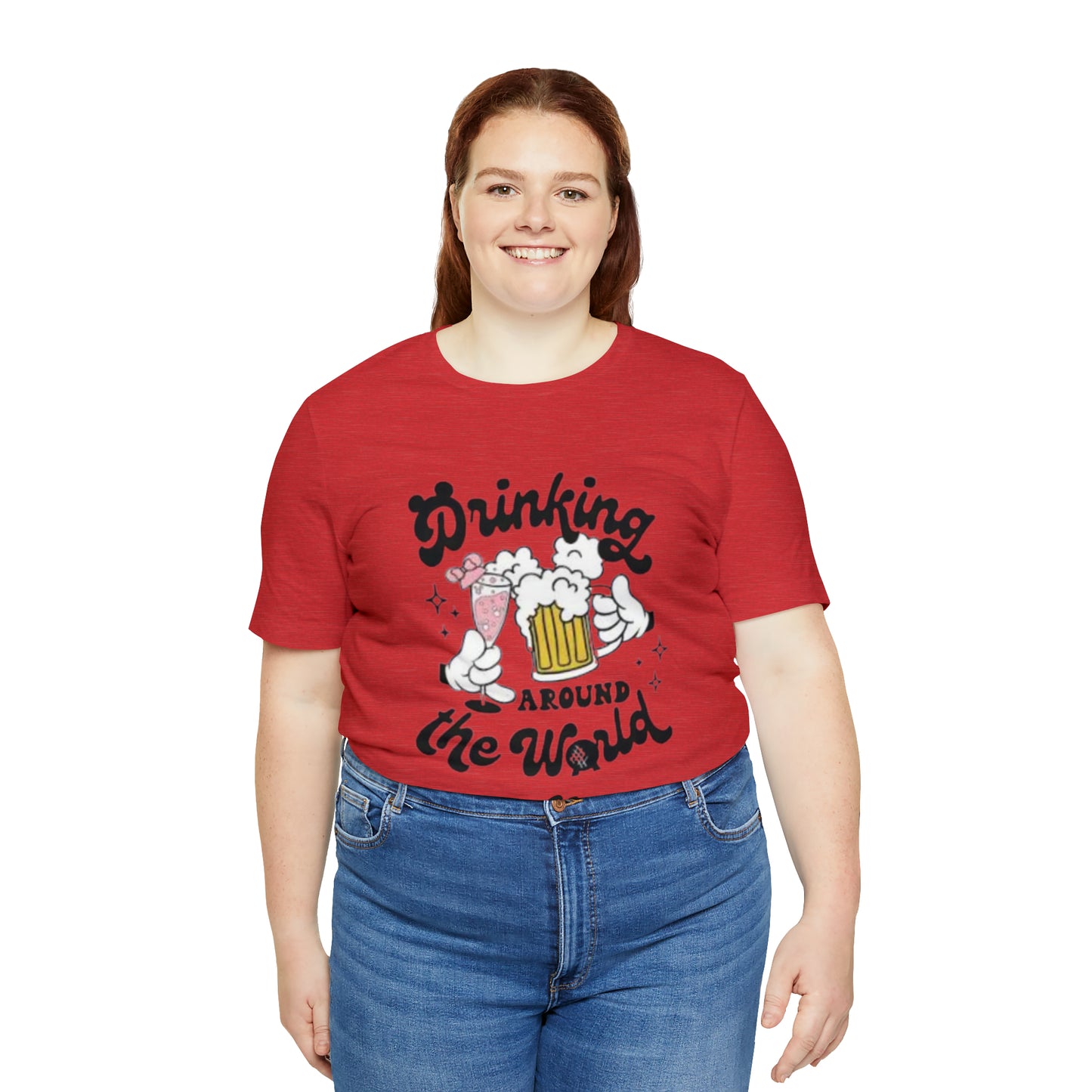 Epcot Drinking Around the World Unisex Jersey Short Sleeve Tee