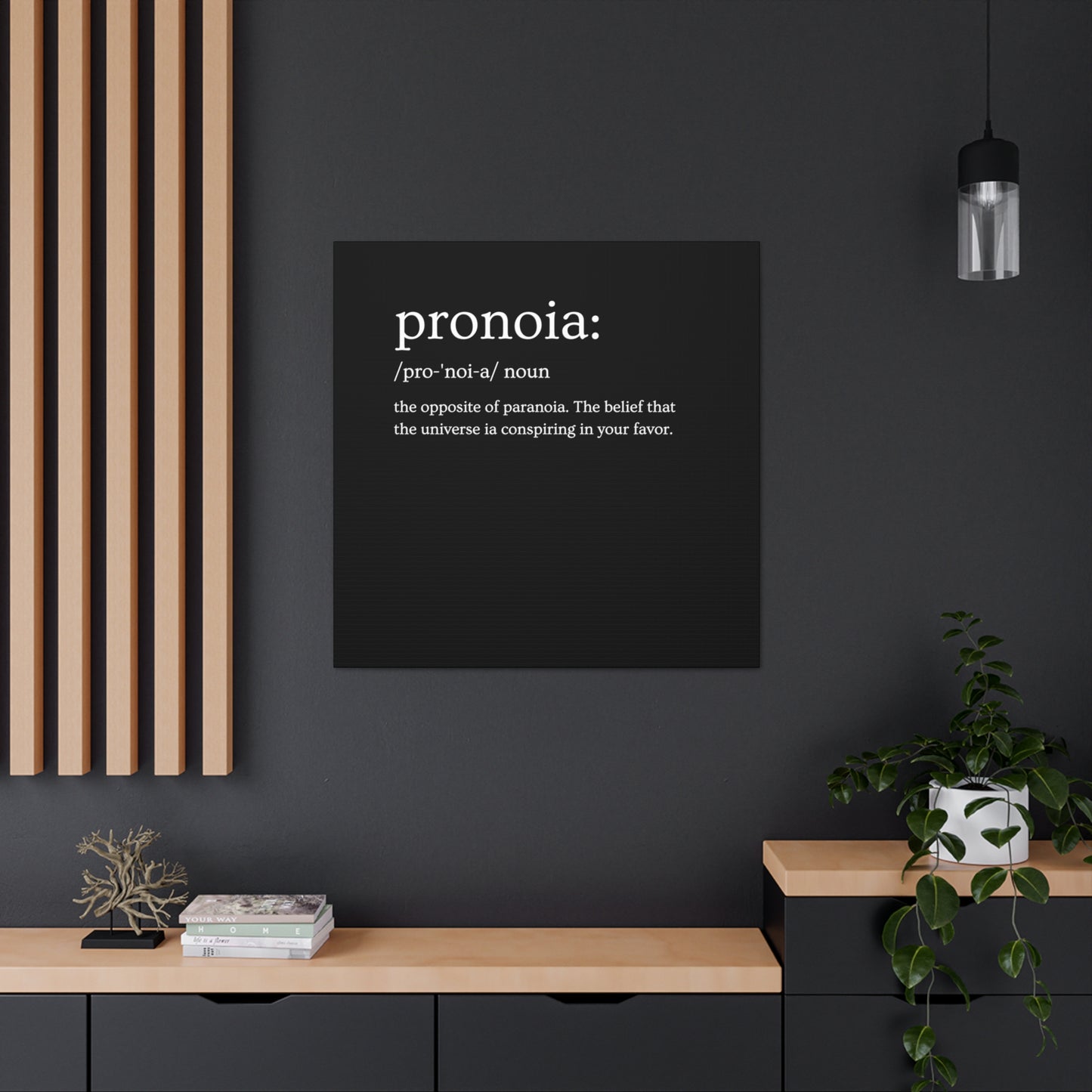 Pronoia - definition Canvas Gallery Wraps