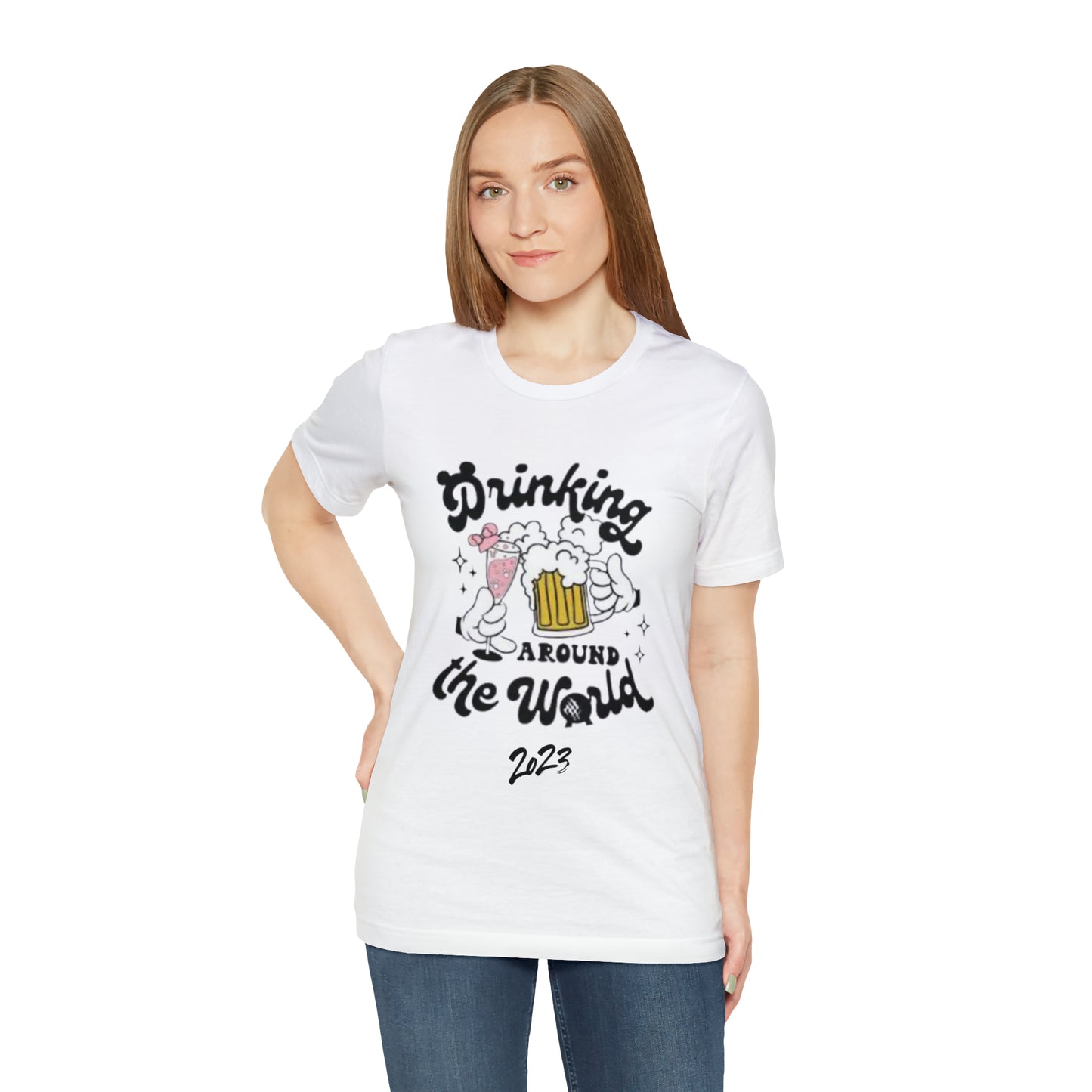 Epcot Drinking Around the World Unisex Jersey Short Sleeve Tee