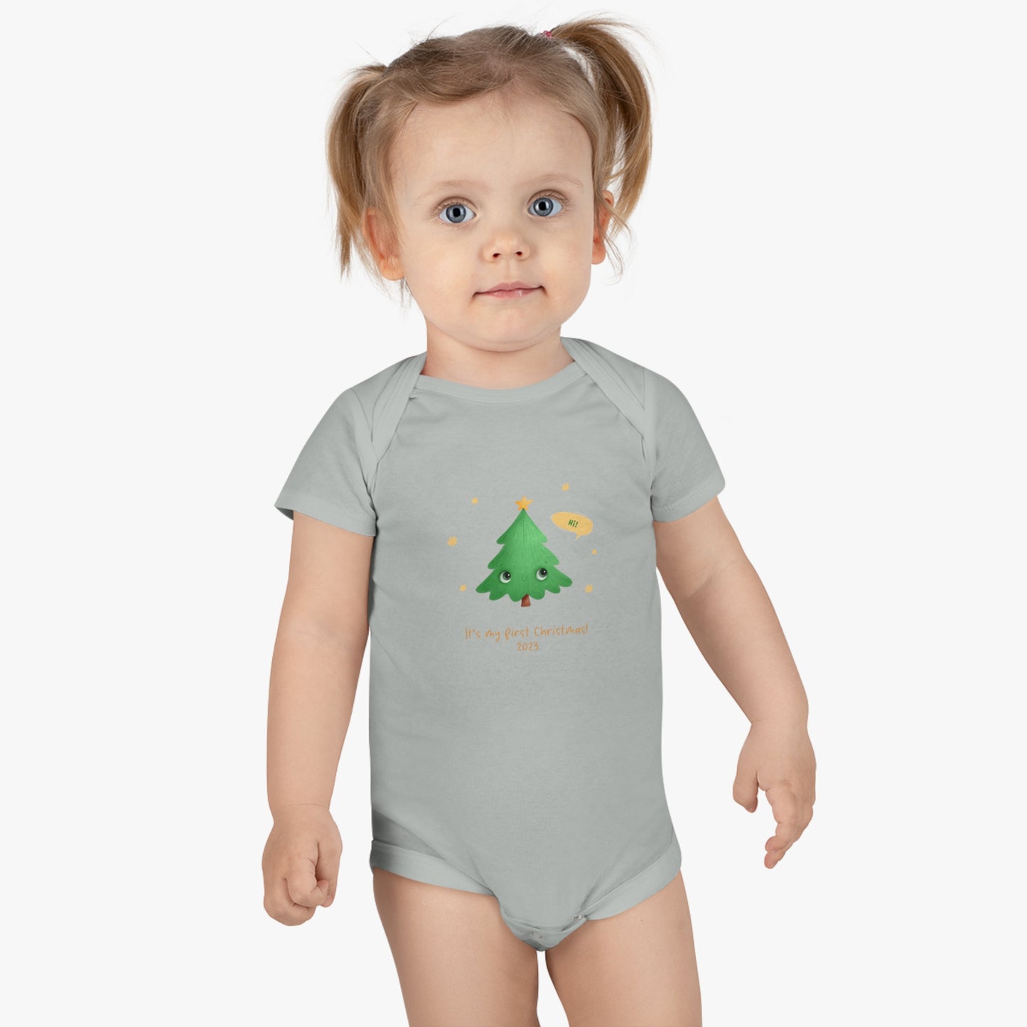 My First Christmas 2023 Baby Short Sleeve Onesie®
