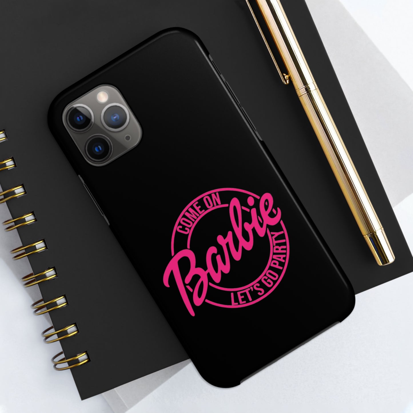 Come on Barbie Lets Go Party Black Tough Phone Case