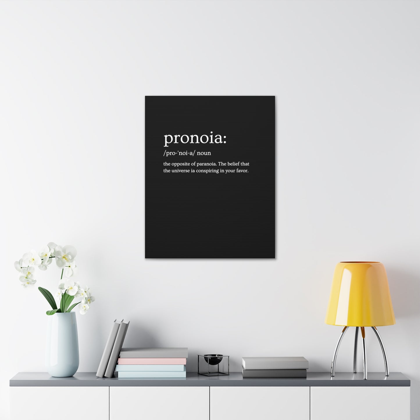 Pronoia - definition Canvas Gallery Wraps