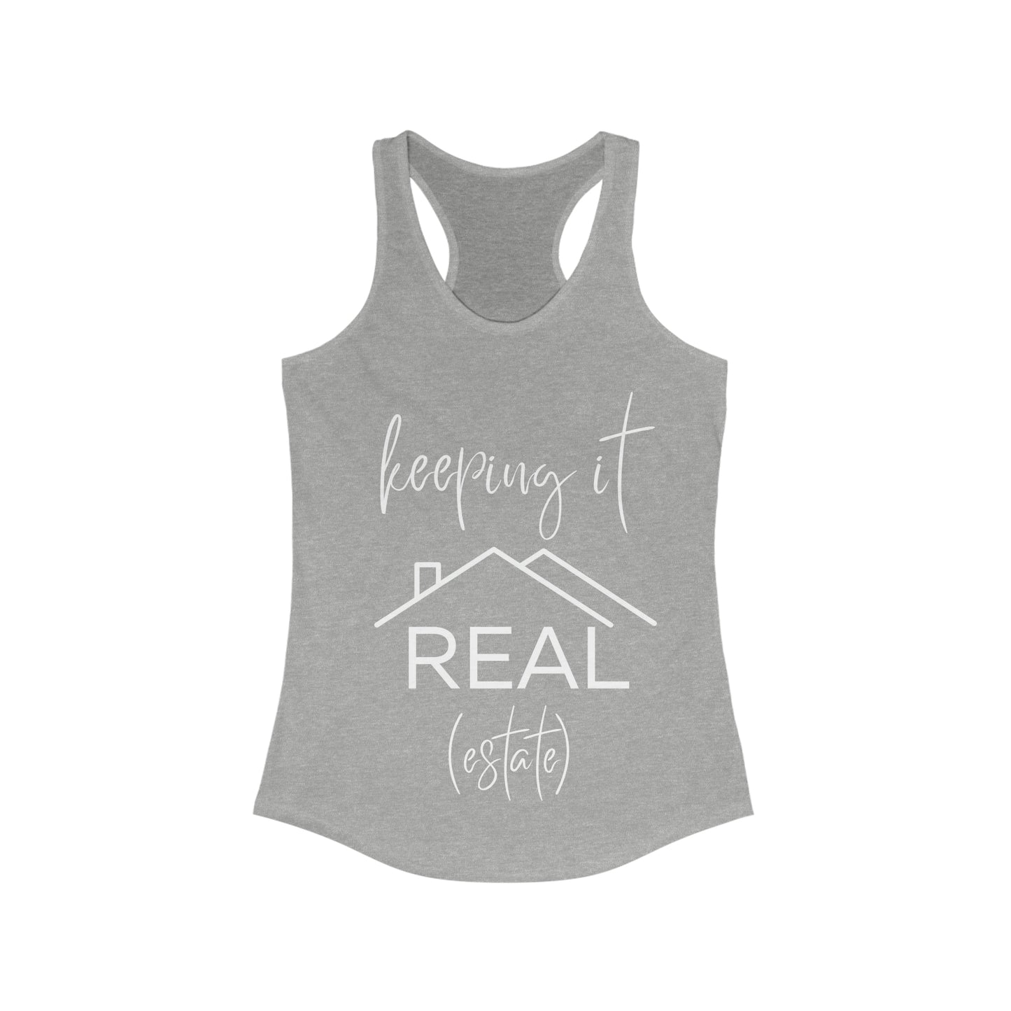 Keeping It Real Estate- Women's Ideal Racerback Tank
