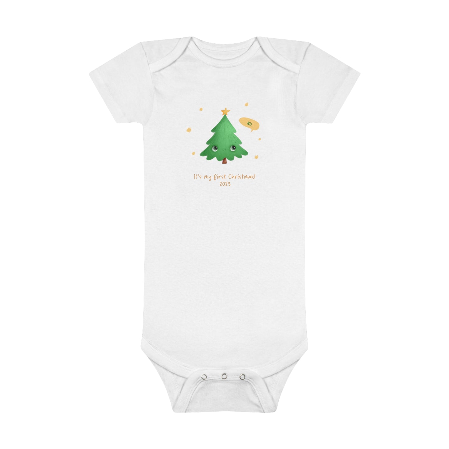 My First Christmas 2023 Baby Short Sleeve Onesie®