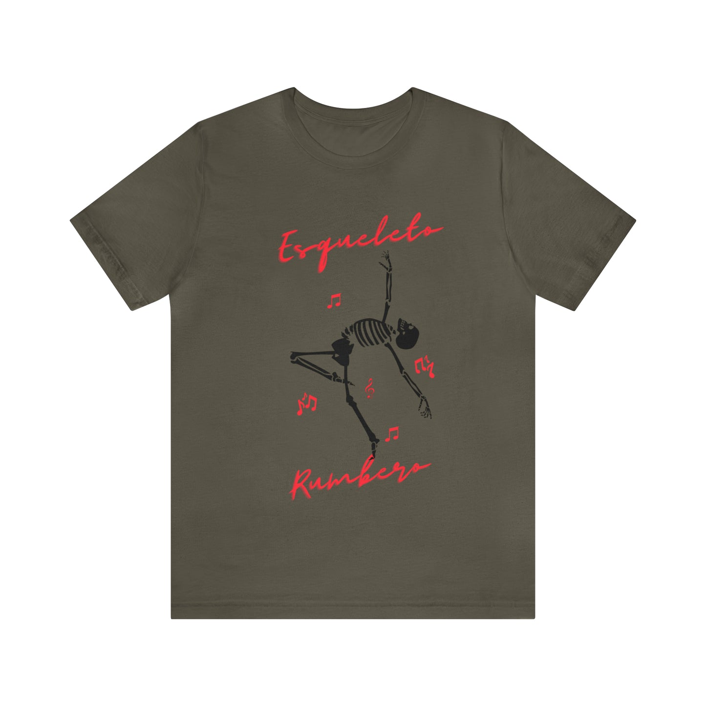 Esqueleto Rumbero Unisex Jersey Short Sleeve Tee