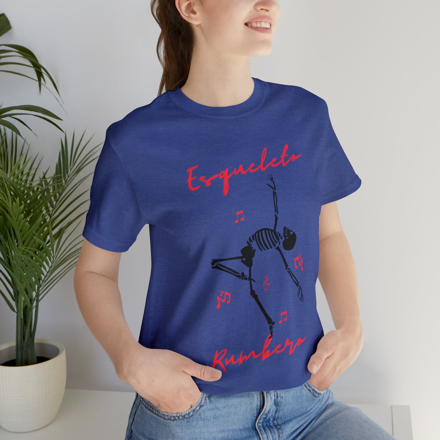 Esqueleto Rumbero Unisex Jersey Short Sleeve Tee