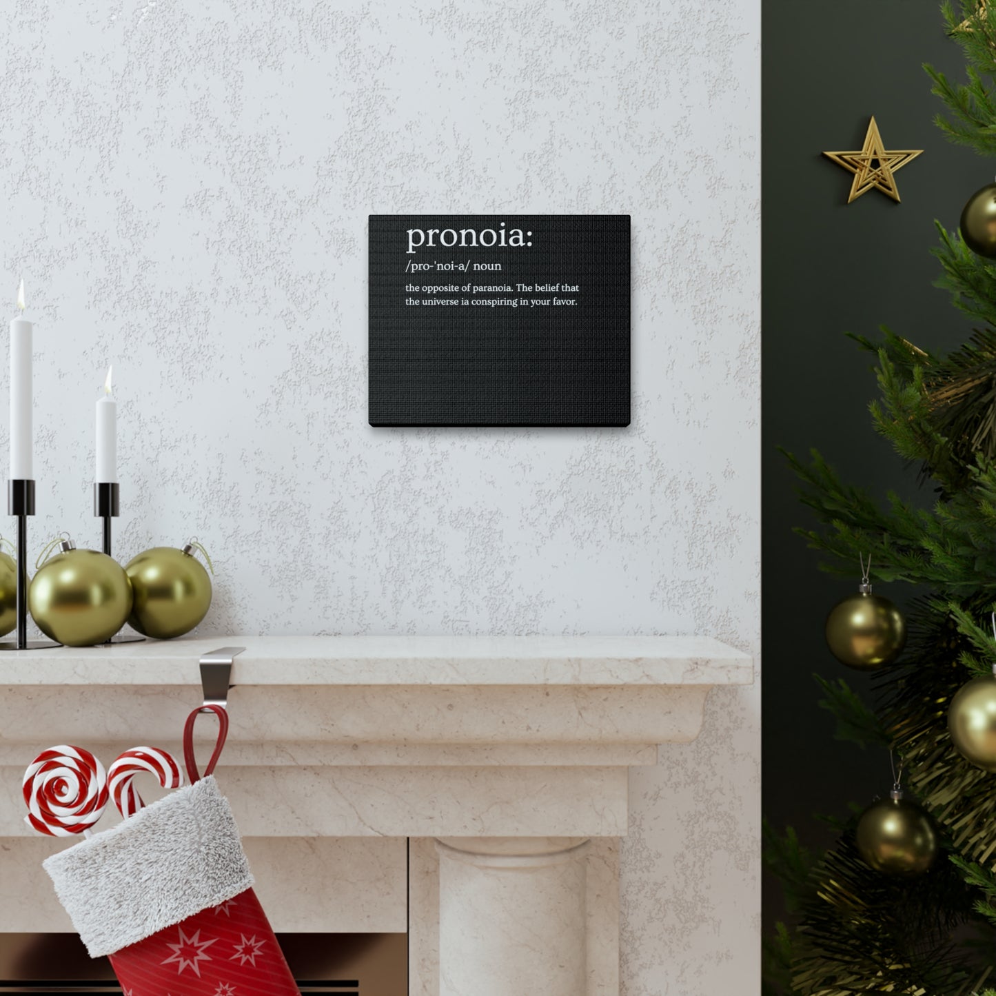 Pronoia - definition Canvas Gallery Wraps