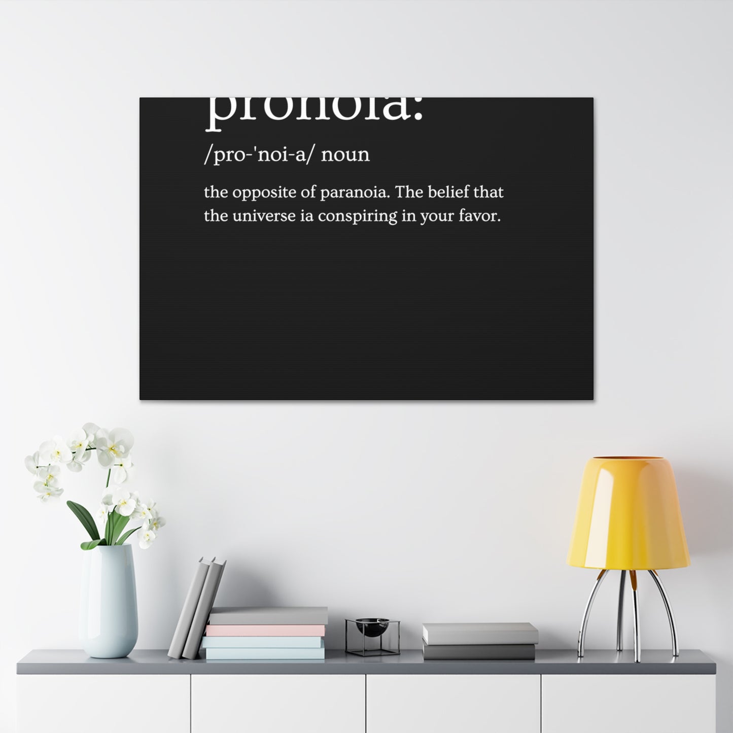 Pronoia - definition Canvas Gallery Wraps