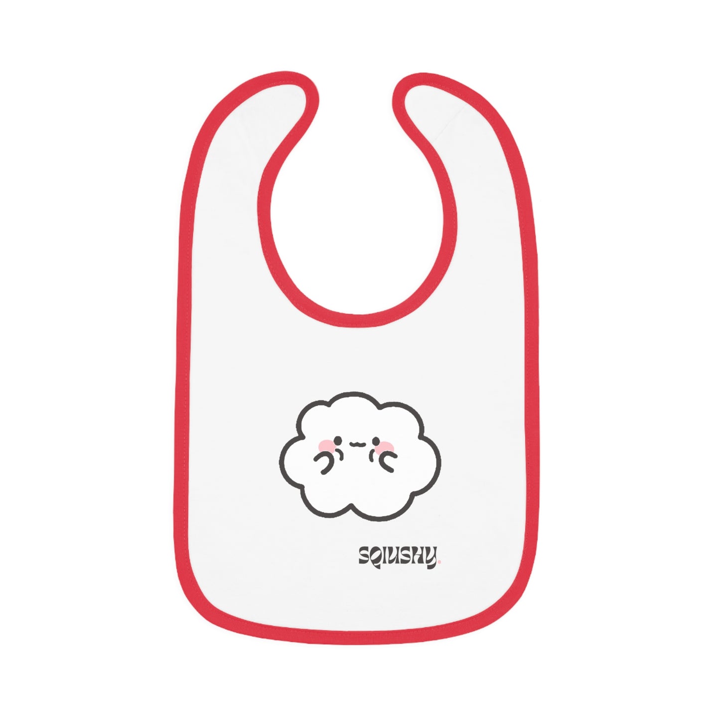 Squishy- Cumulo Cuties Baby Contrast Trim Jersey Bib