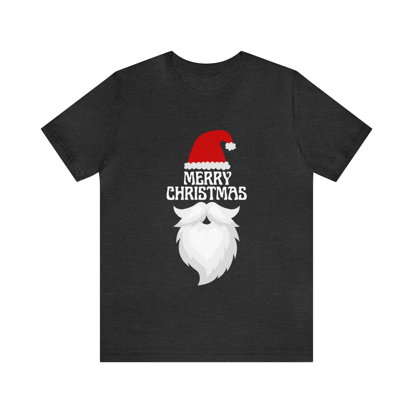 Merry Christmas Bearded Santa Unisex Jersey Short Sleeve Tee