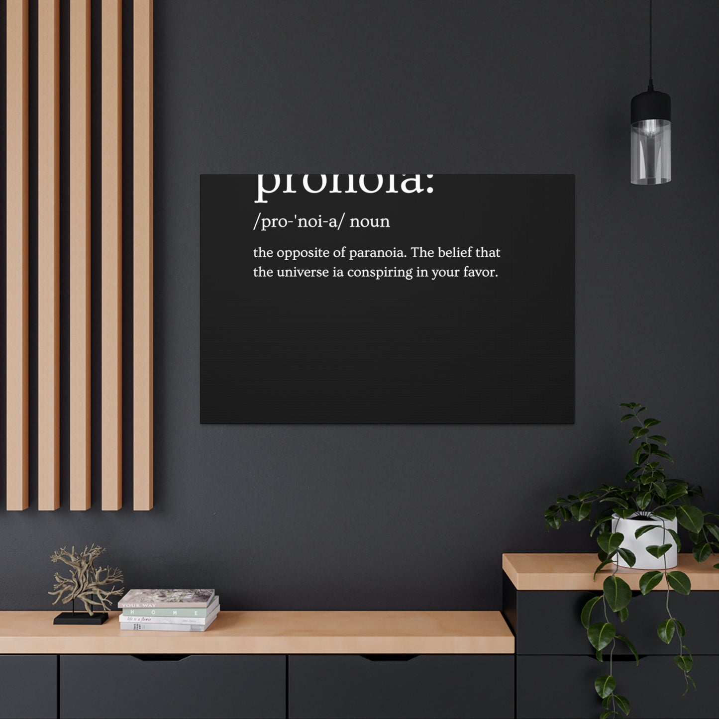 Pronoia - definition Canvas Gallery Wraps
