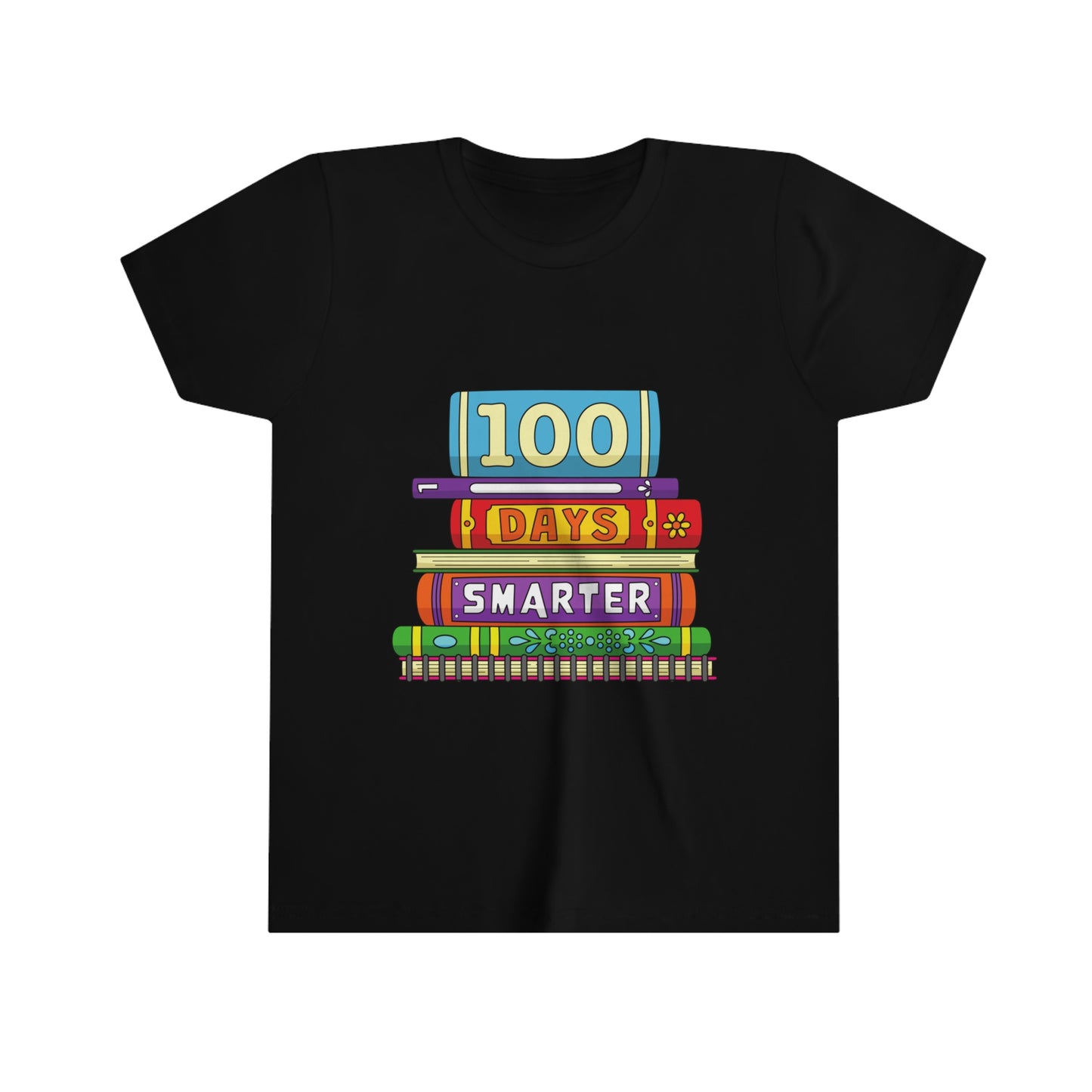 100 days smarter - 100 days of school Youth Short Sleeve Tee