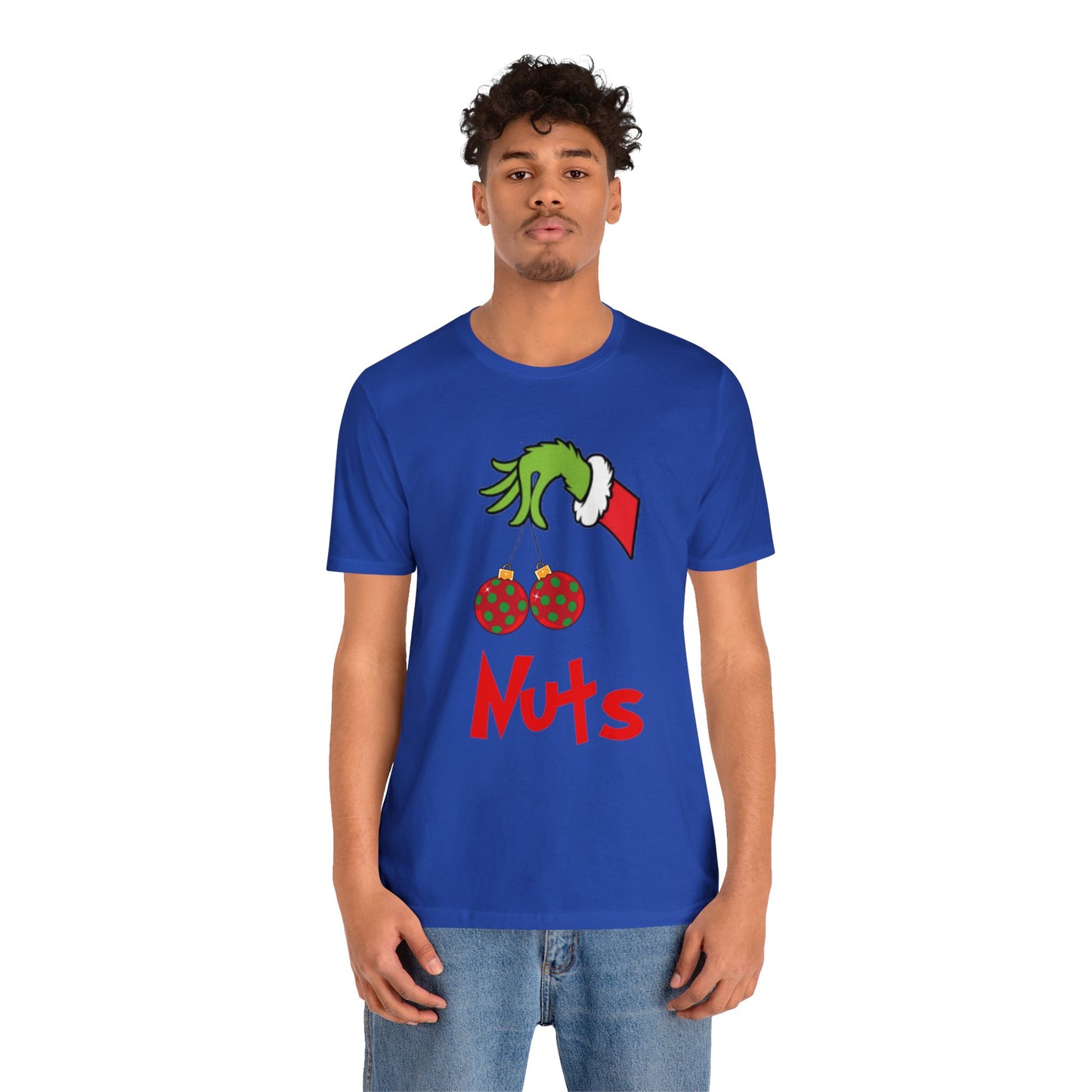 Grinch Couples Tshirt (Nuts) Unisex Jersey Short Sleeve Tee