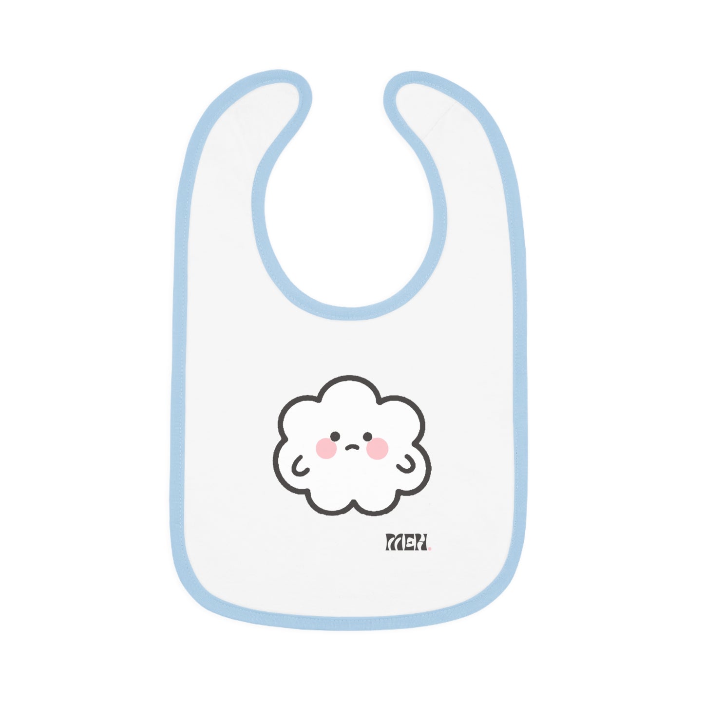 Meh- Cumulo Cuties Baby Contrast Trim Jersey Bib