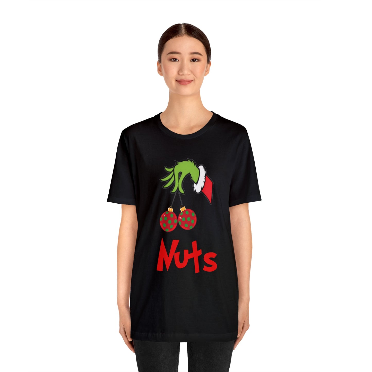 Grinch Couples Tshirt (Nuts) Unisex Jersey Short Sleeve Tee