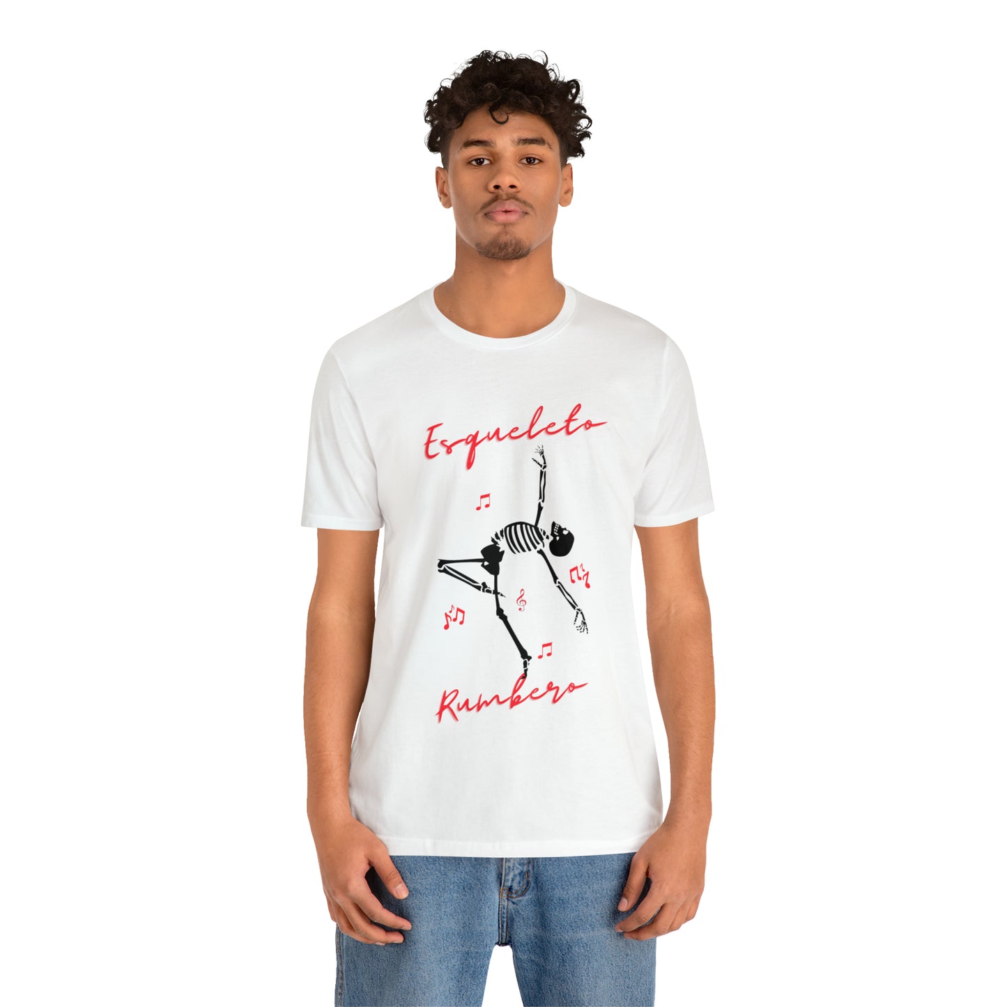 Esqueleto Rumbero Unisex Jersey Short Sleeve Tee