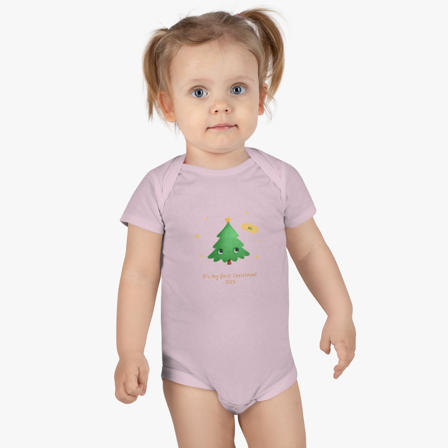 My First Christmas 2023 Baby Short Sleeve Onesie®
