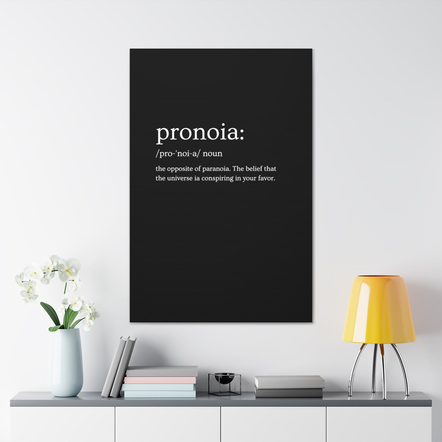 Pronoia - definition Canvas Gallery Wraps