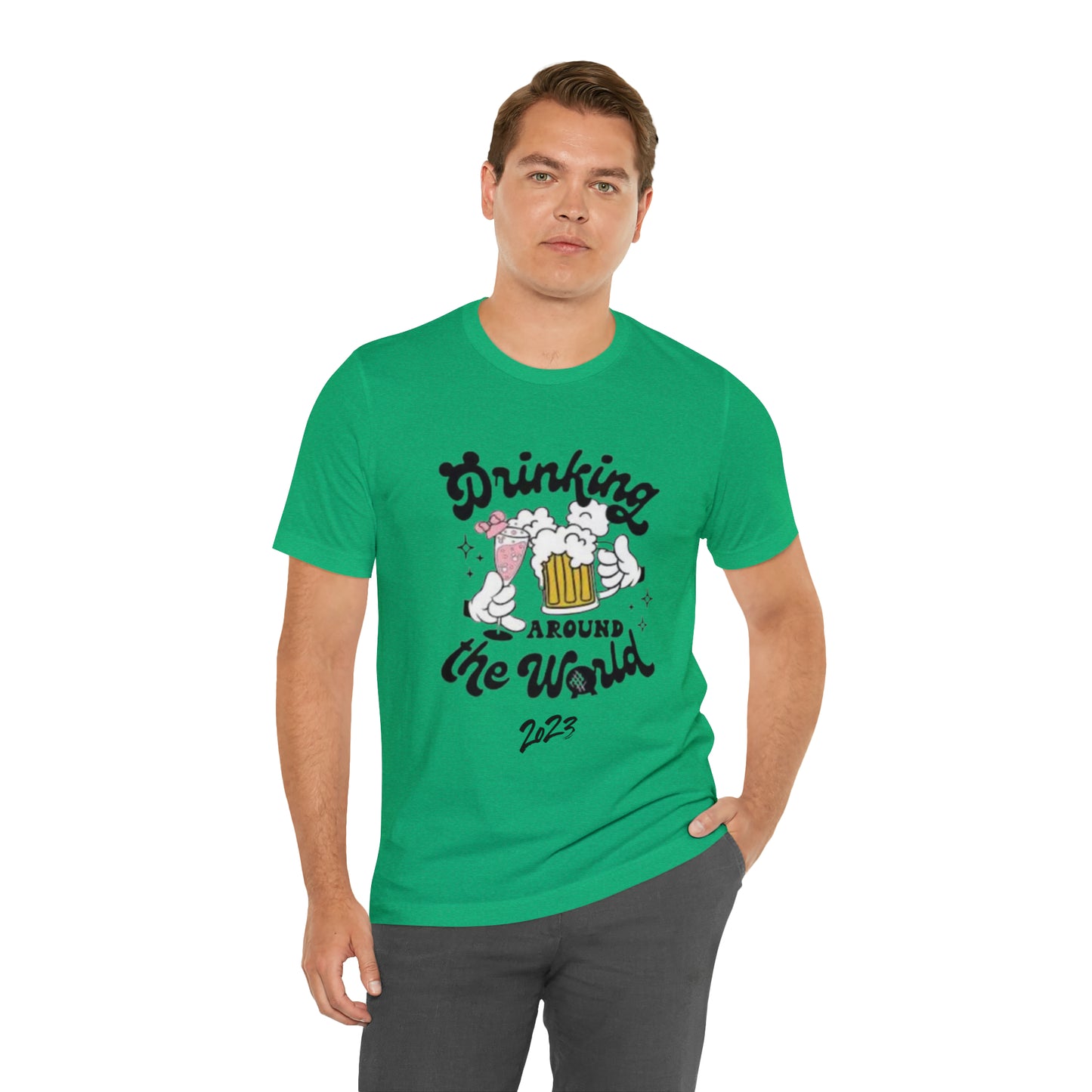 Epcot Drinking Around the World Unisex Jersey Short Sleeve Tee