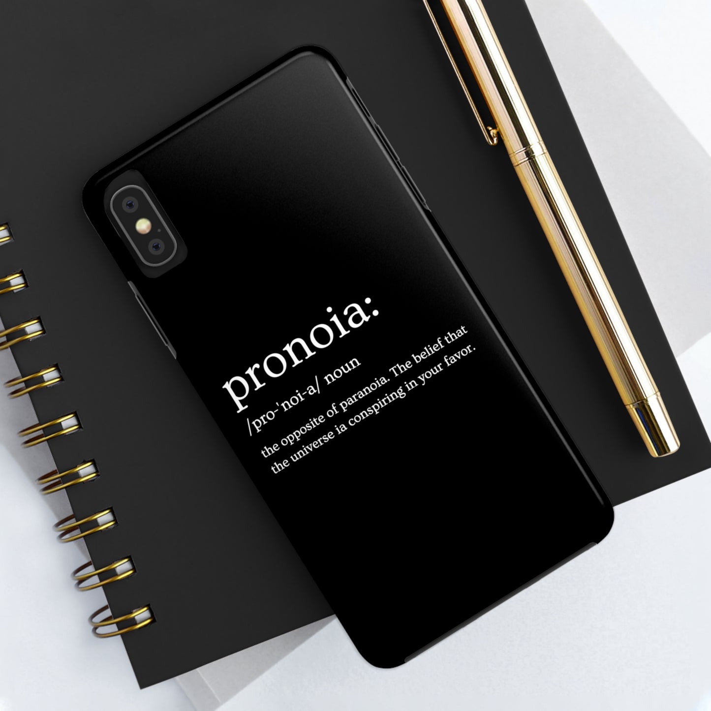 Pronoia - the opposite of paranoia Tough Phone Cases