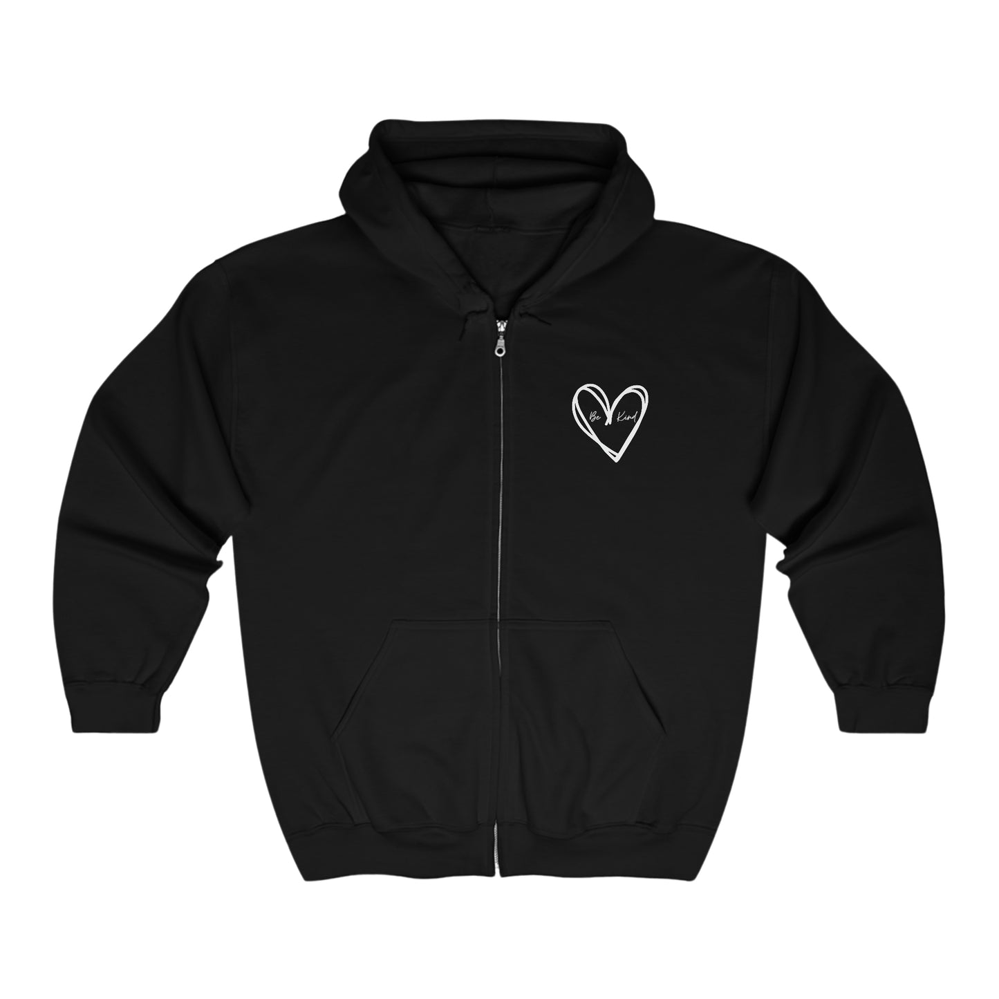 Be Kind - Unisex Heavy Blend Full Zip Hooded Sweatshirt