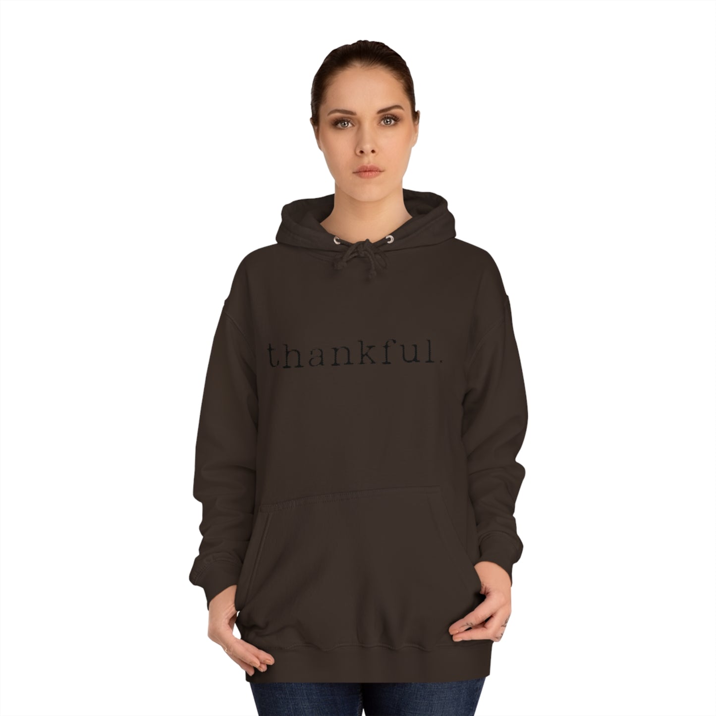 Thankful. Unisex College Hoodie