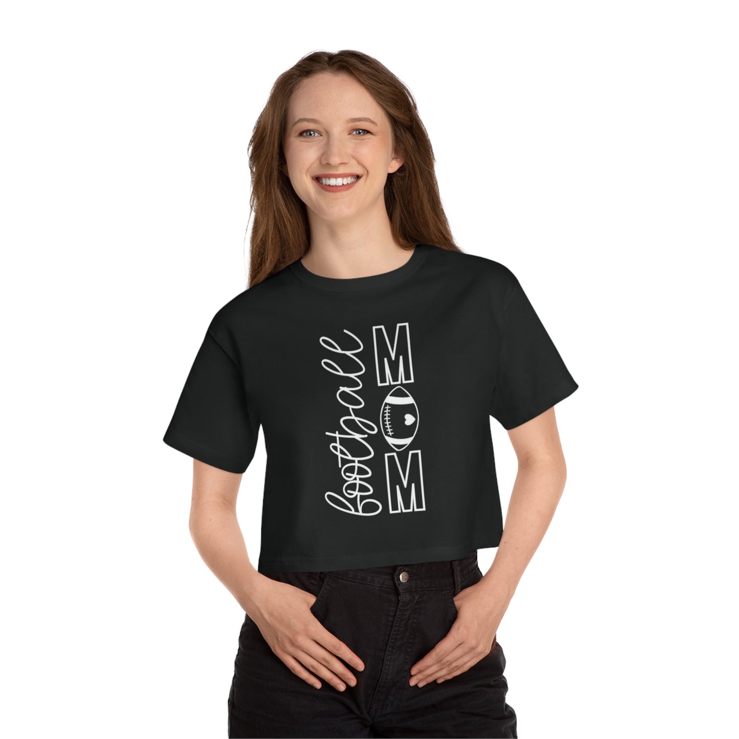 Football Mom Cropped T-Shirt