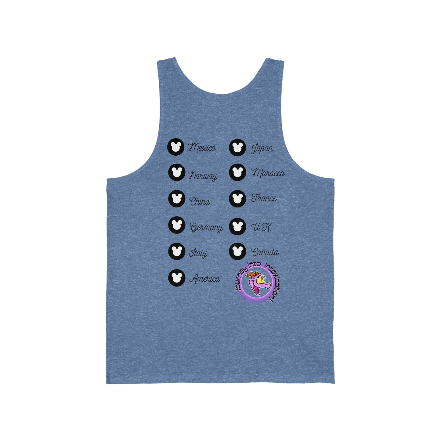 Epcot Drinking Around the World - Unisex Jersey Tank
