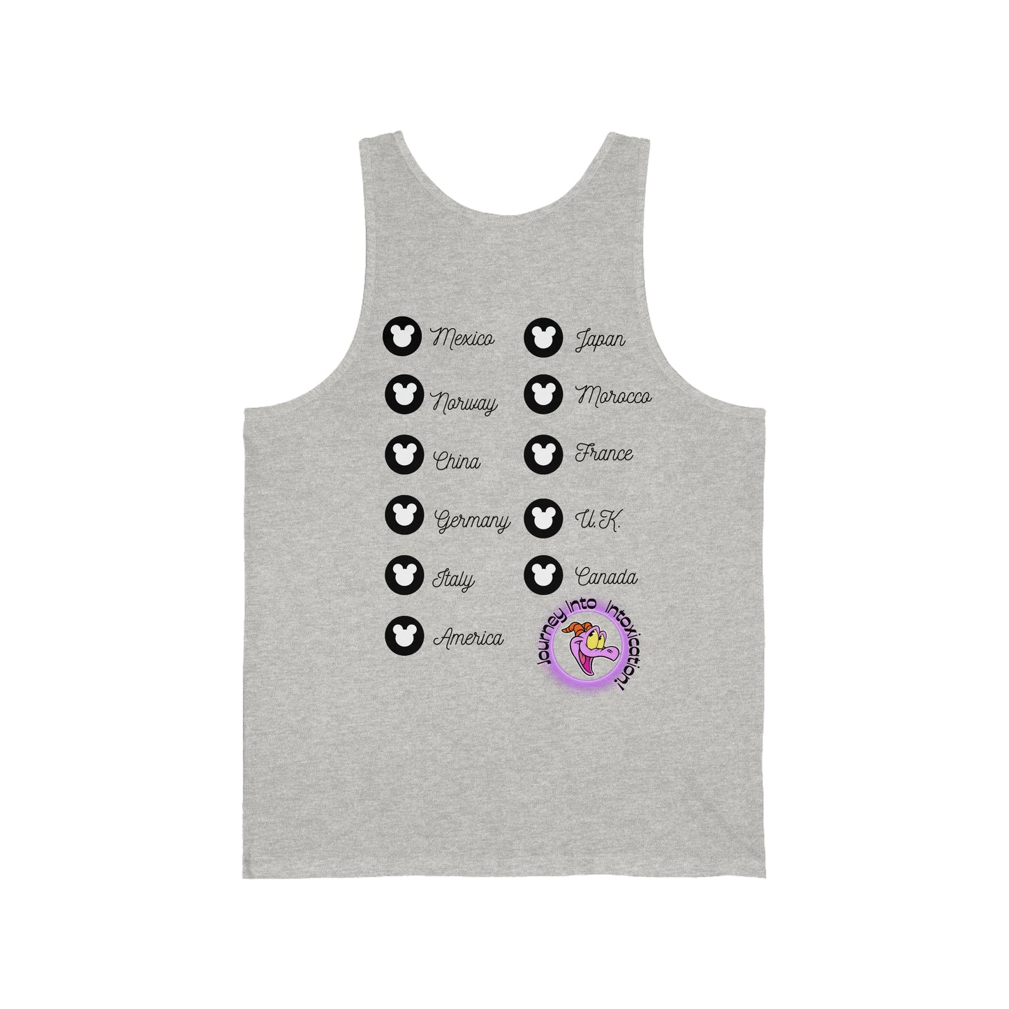 Epcot Drinking Around the World - Unisex Jersey Tank