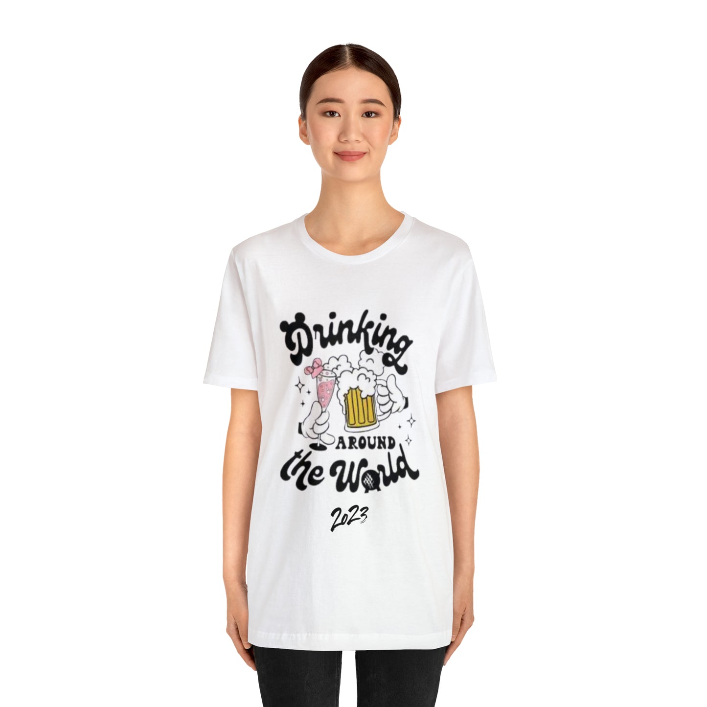 Epcot Drinking Around the World Unisex Jersey Short Sleeve Tee