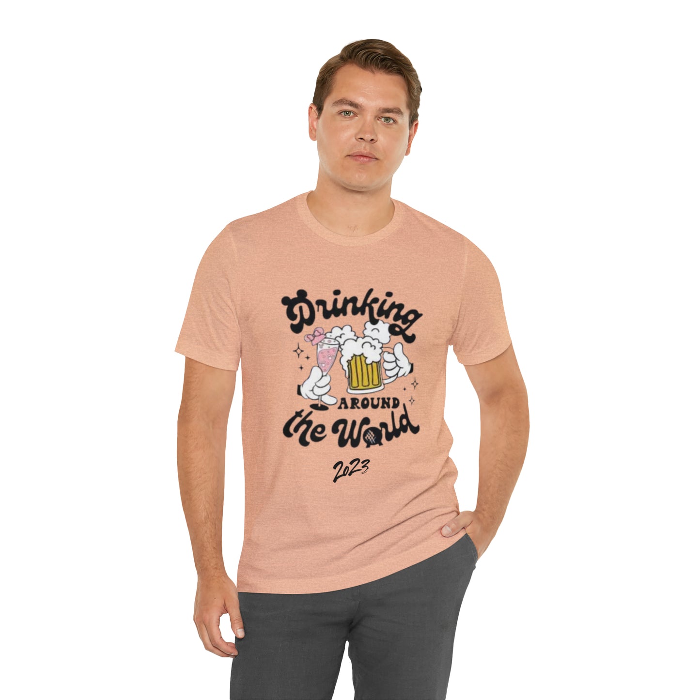 Epcot Drinking Around the World Unisex Jersey Short Sleeve Tee