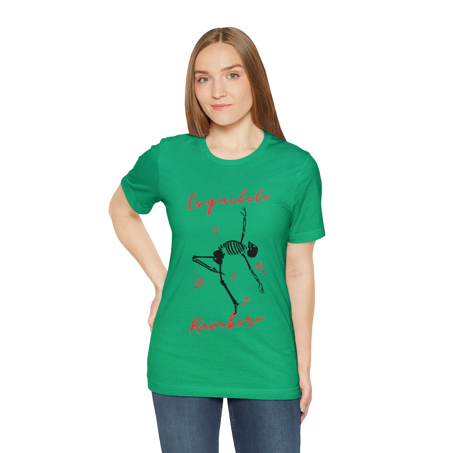 Esqueleto Rumbero Unisex Jersey Short Sleeve Tee