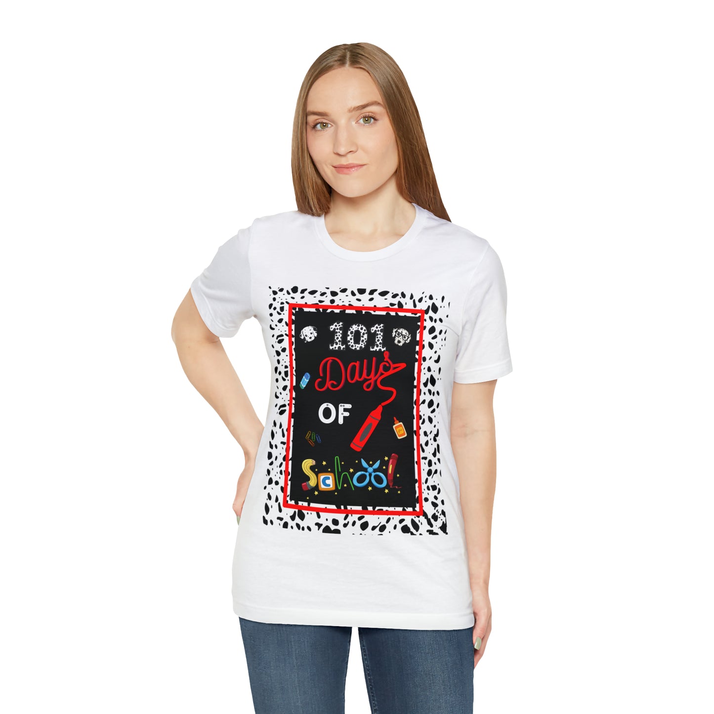 101 days of school Teachers T-shirt - Unisex Jersey Short Sleeve Tee