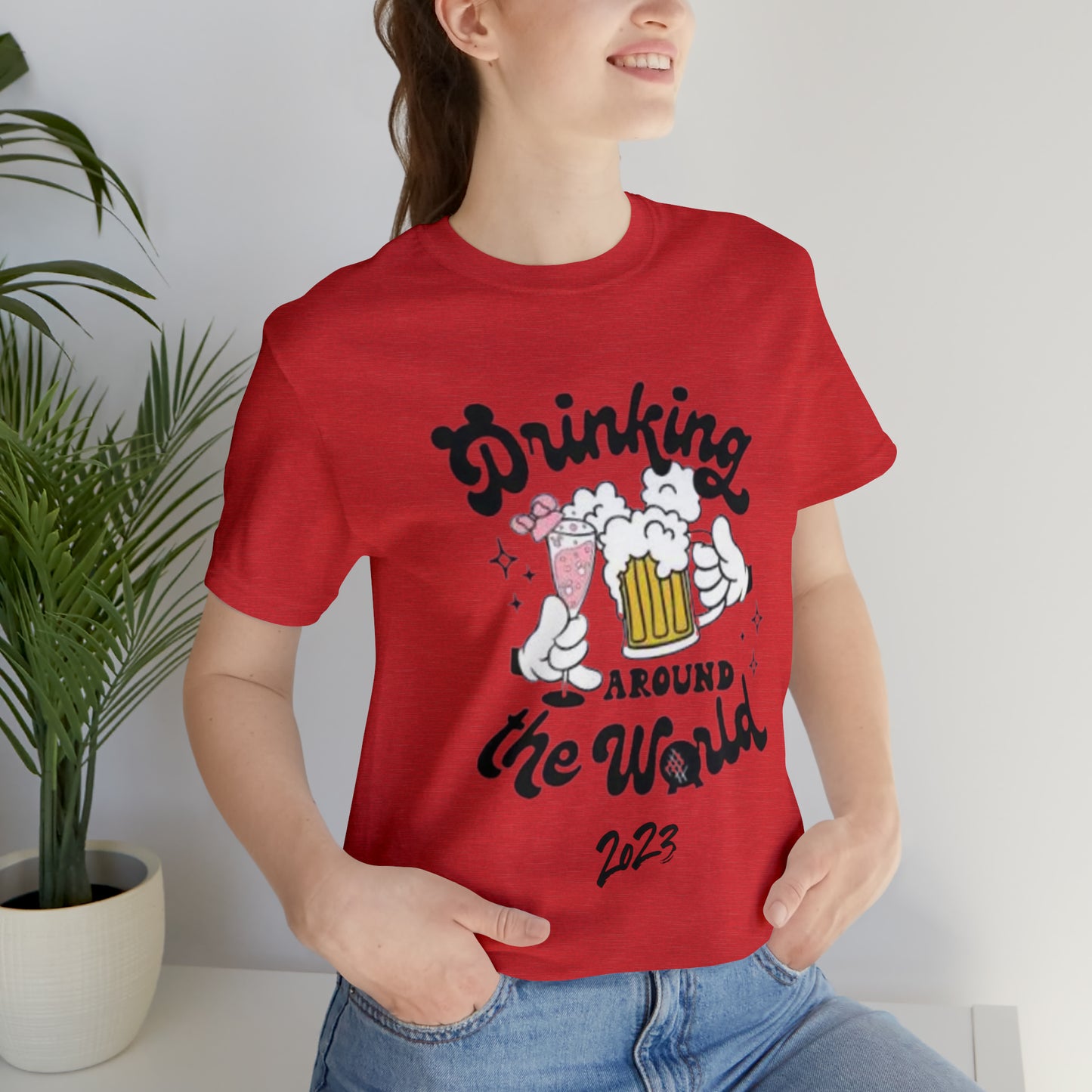 Epcot Drinking Around the World Unisex Jersey Short Sleeve Tee