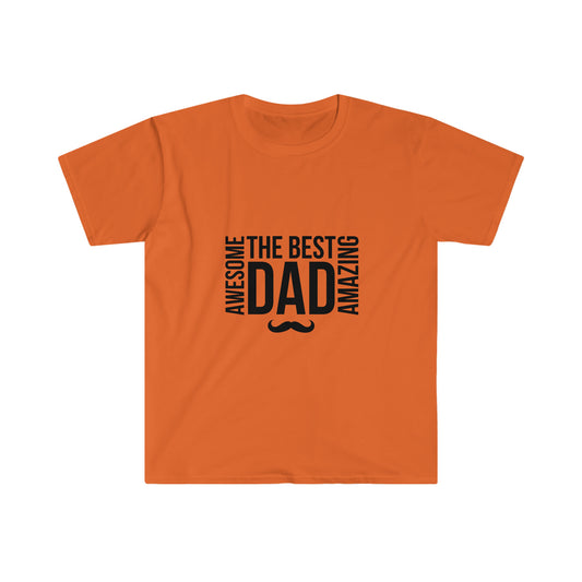 Fathers Day Shirt - The best dad. Unisex Softstyle T-Shirt
