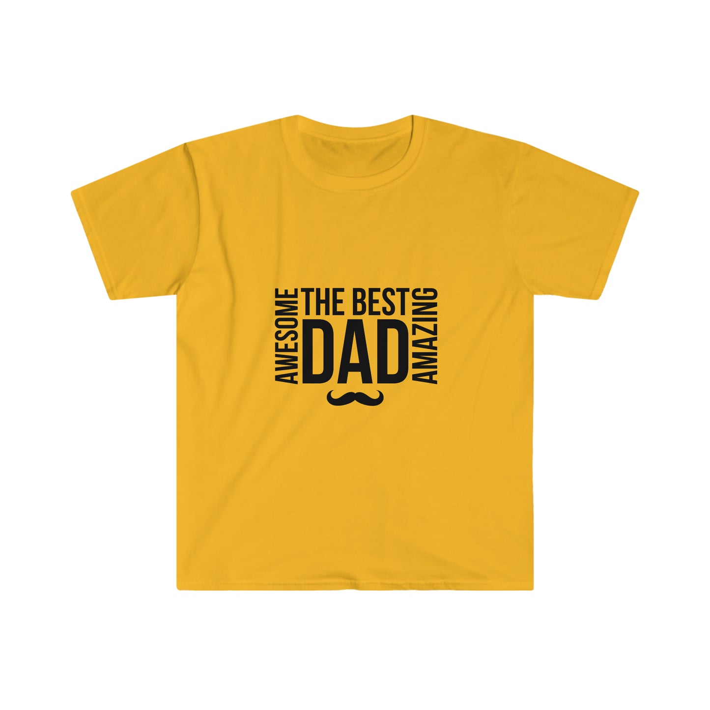 Fathers Day Shirt - The best dad. Unisex Softstyle T-Shirt