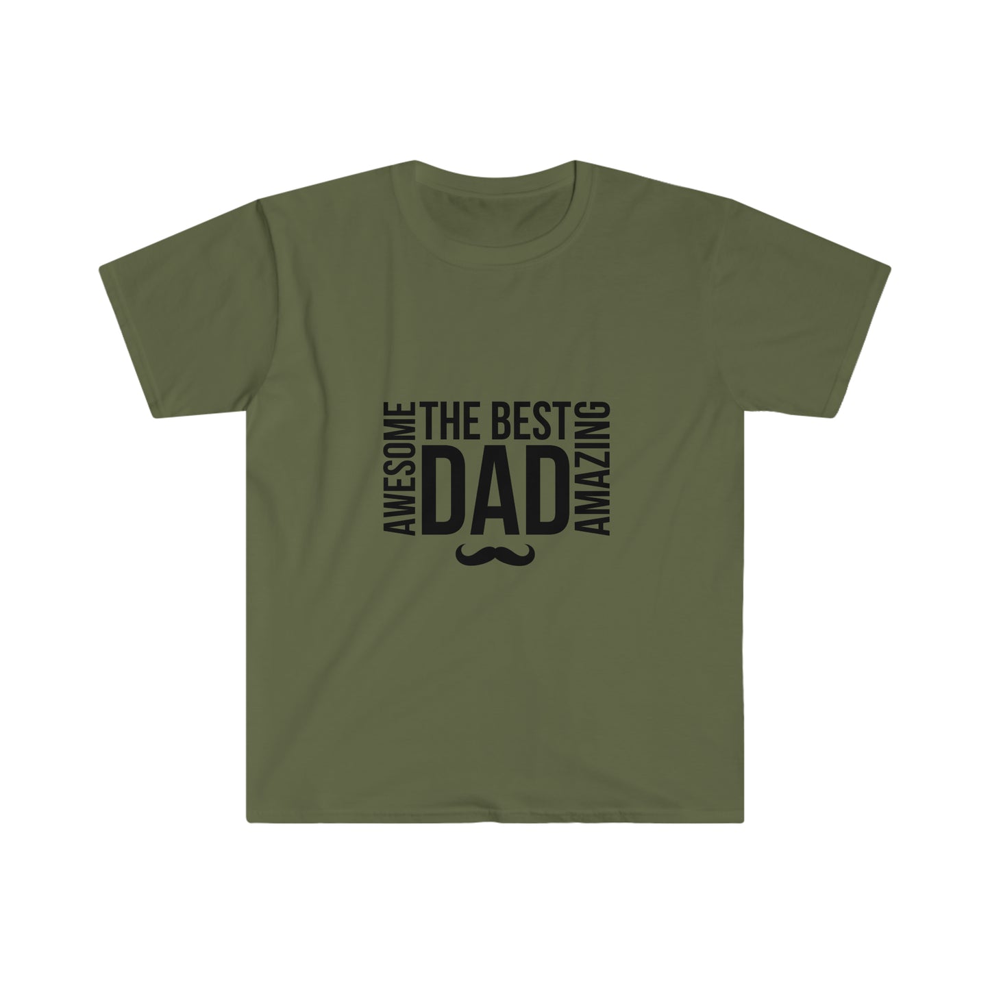 Fathers Day Shirt - The best dad. Unisex Softstyle T-Shirt