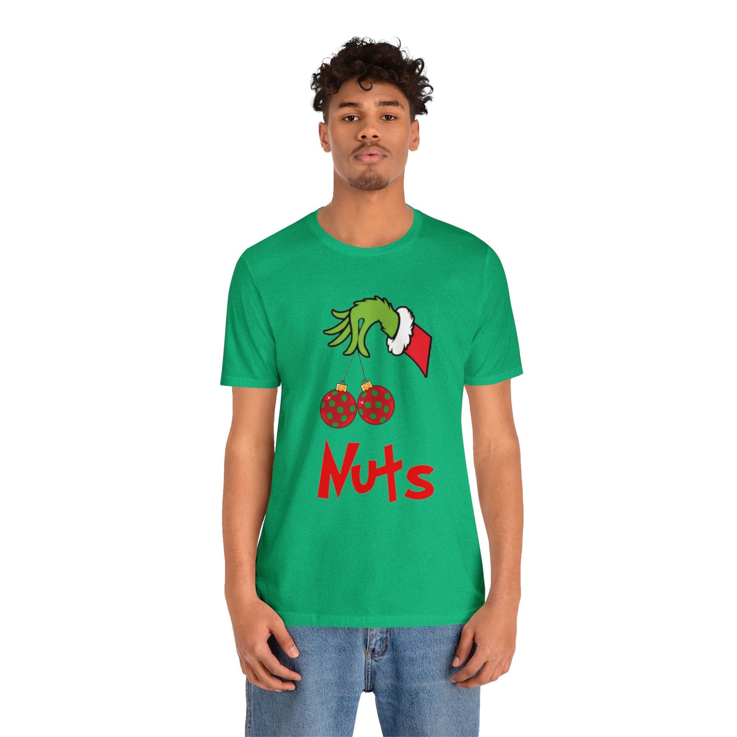 Grinch Couples Tshirt (Nuts) Unisex Jersey Short Sleeve Tee