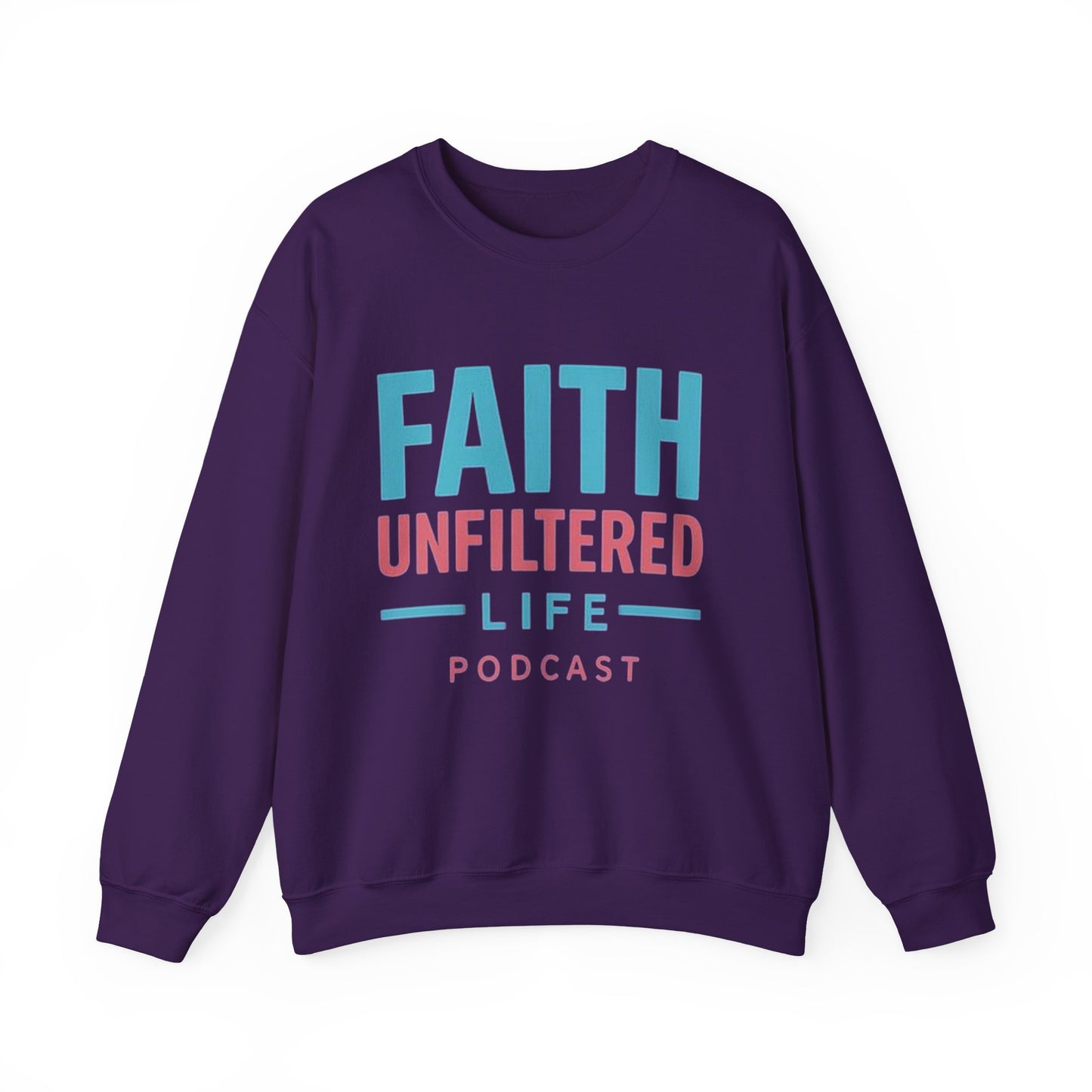 Faith Unfiltered Podcast Crewneck Sweatshirt | Prayer Is Free