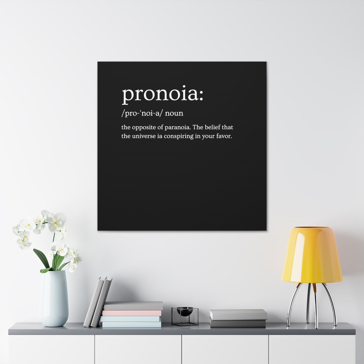 Pronoia - definition Canvas Gallery Wraps