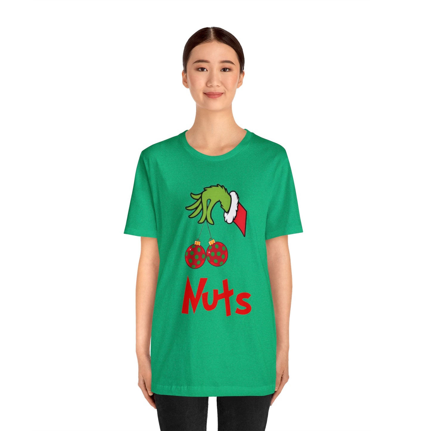 Grinch Couples Tshirt (Nuts) Unisex Jersey Short Sleeve Tee