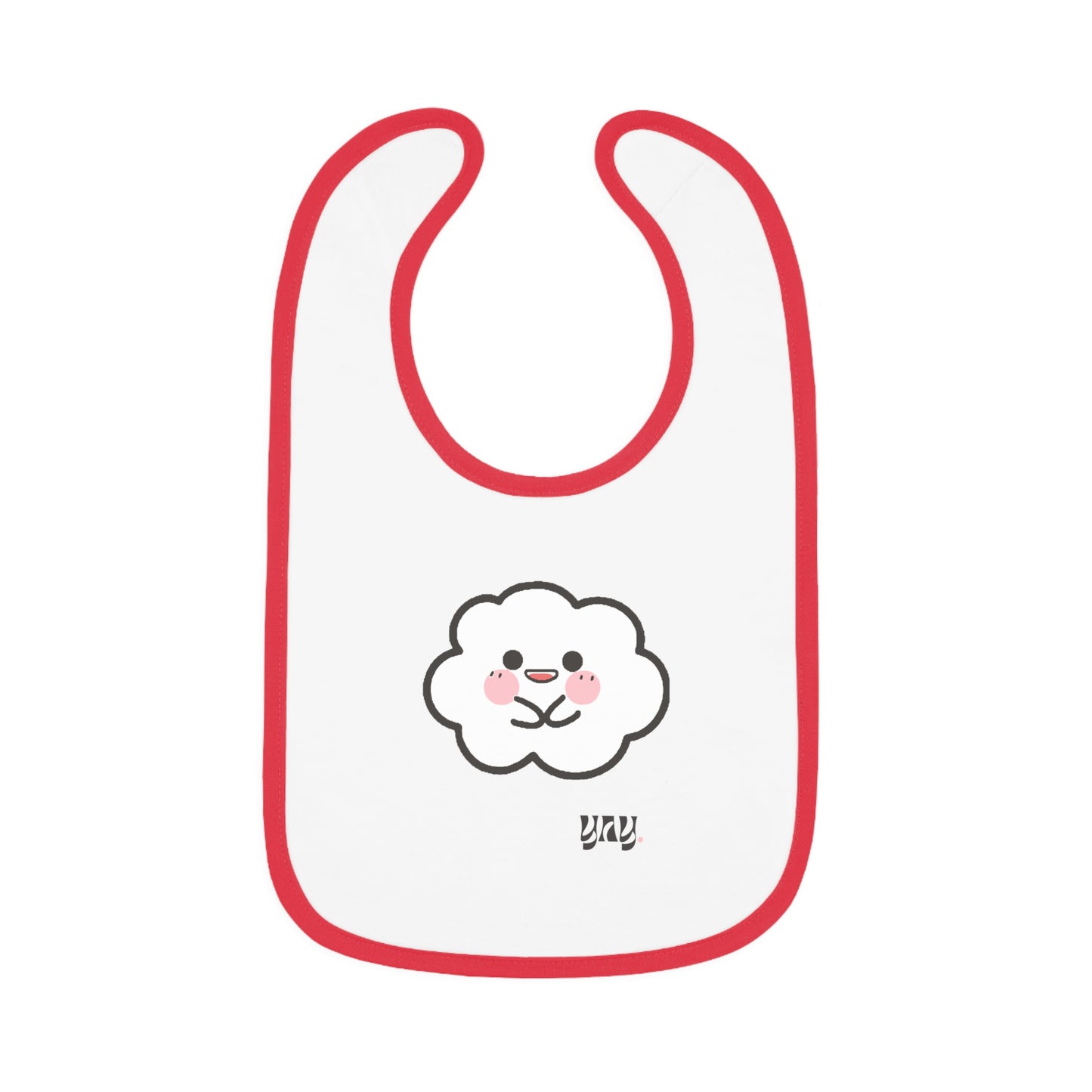 Yay- Cumulo Cuties Baby Contrast Trim Jersey Bib