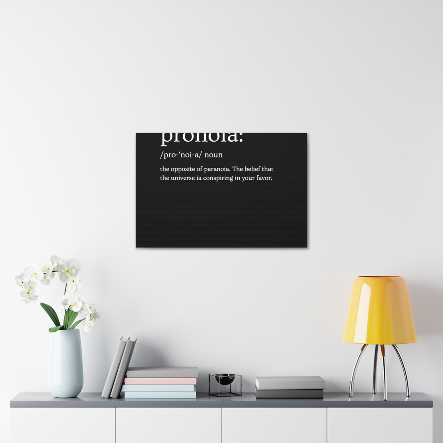 Pronoia - definition Canvas Gallery Wraps