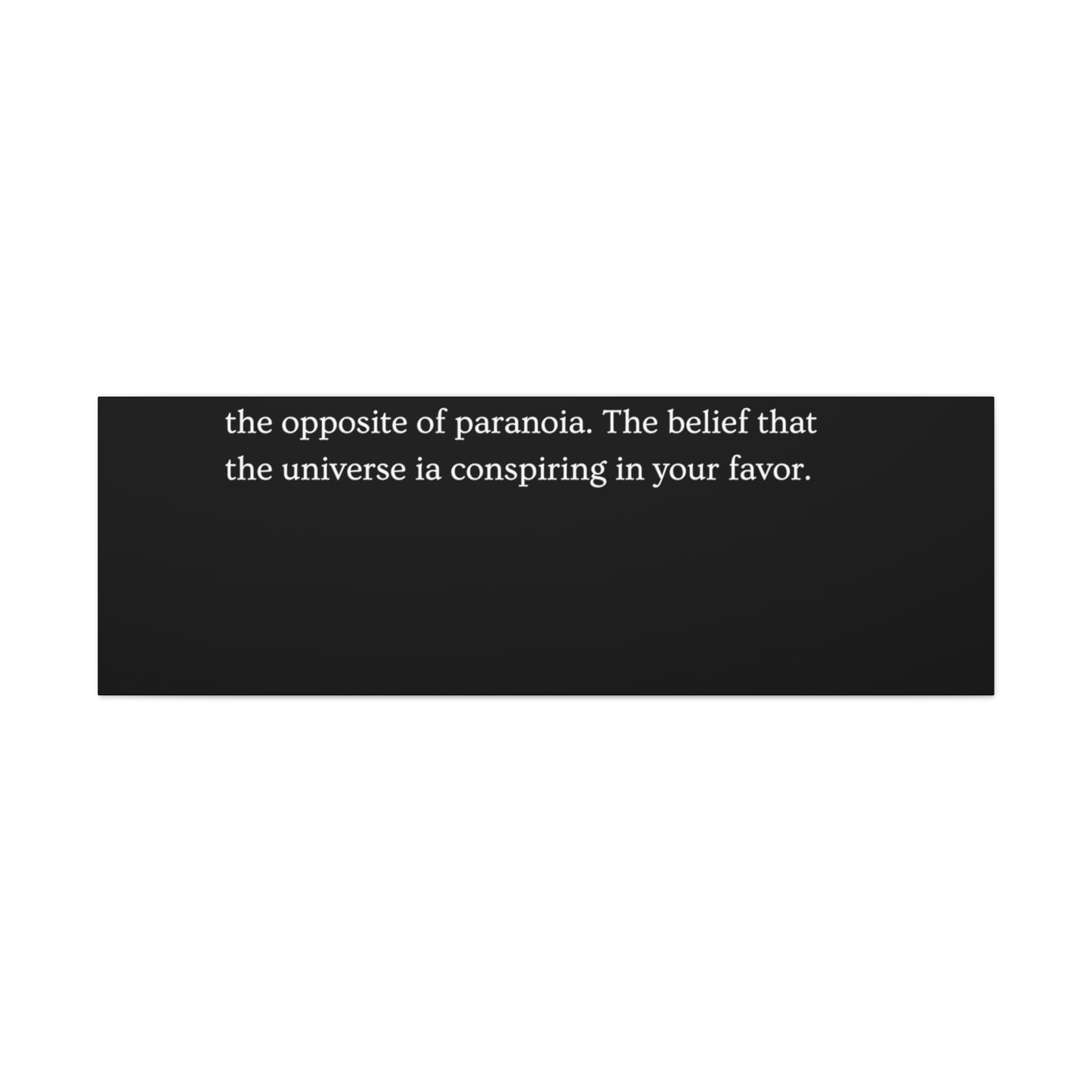 Pronoia - definition Canvas Gallery Wraps