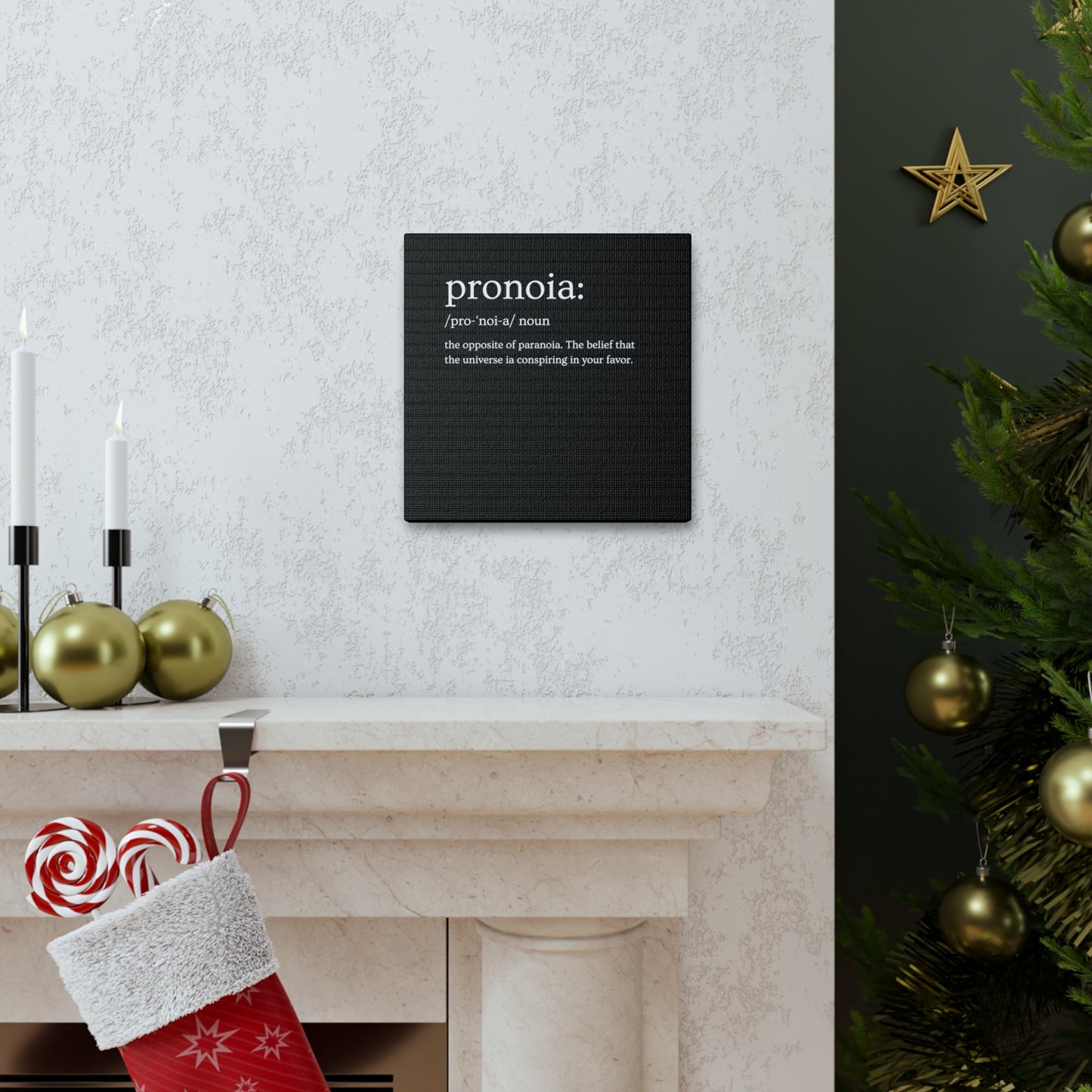 Pronoia - definition Canvas Gallery Wraps