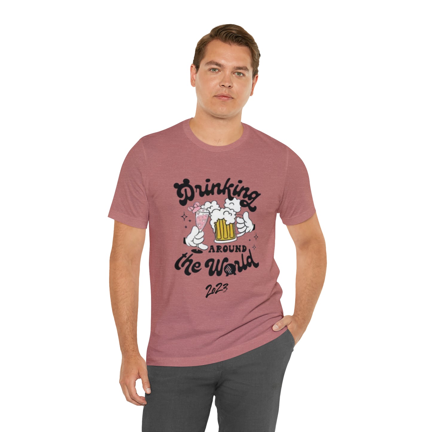 Epcot Drinking Around the World Unisex Jersey Short Sleeve Tee